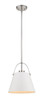 Z-Lite - 726P-MW+BN - One Light Pendant - Z-Studio - Matte White + Brushed Nickel