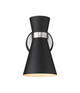 Z-Lite - 728-1S-MB-BN - One Light Wall Sconce - Soriano - Matte Black + Brushed Nickel