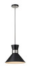 Z-Lite - 728P13-MB-BN - One Light Pendant - Soriano - Matte Black + Brushed Nickel