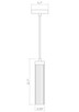 Beau One Light Pendant (740P-BN)