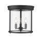 Z-Lite - 742F13-MB - Three Light Flush Mount - Thayer - Matte Black