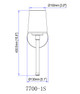 Henri One Light Wall Sconce (7700-1S-MB)