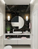 Henri One Light Vanity (7700-1V-CH)