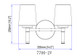Henri Two Light Vanity (7700-2V-MB)