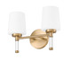 Henri Two Light Vanity (7700-2V-MGLD)