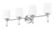 Henri Four Light Vanity (7700-4V-BN)