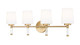 Z-Lite - 7700-4V-MGLD - Four Light Vanity - Henri - Modern Gold