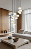Renaud LED Chandelier (827P6-11R-MGLD-LED)