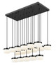 Renaud LED Linear Chandelier (827P6-17L-MB-LED)