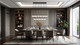 Renaud LED Linear Chandelier (827P6-17L-MB-LED)