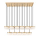 Renaud LED Linear Chandelier (827P6-17L-MGLD-LED)
