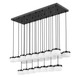 Renaud LED Linear Chandelier (827P6-23L-MB-LED)