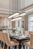 Renaud LED Linear Chandelier (827P6-23L-MB-LED)