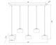 Renaud LED Linear Chandelier (827P6-5L-MGLD-LED)