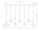 Renaud LED Linear Chandelier (827P6-7L-MGLD-LED)