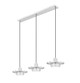 Ludo LED Linear Chandelier (829P12-3L-BN-LED)