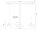 Ludo LED Linear Chandelier (829P12-3L-MB-MGLD-LE)
