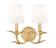 Aslin Two Light Wall Sconce (830-2S-GLF)