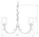 Aslin Six Light Chandelier (830-31TXWH)