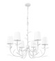 Aslin Six Light Chandelier (830-31TXWH)