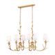Z-Lite - 830-44L-GLF - Six Light Linear Chandelier - Aslin - Gold Leaf