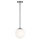Forte - 2746-01-55 - One Light Pendant - Selene - Brushed Nickel