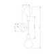 Baton Two Light Wall Sconce in Soft Gold (112-7117-02-12)