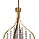 Neville Eight Light Chandelier in Vintage Gold/Distressed Ivory (550-SCH-166010)