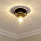 Remy One Light Flush Mount (0314-FM10 BLK-CLR)