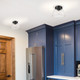 Remy One Light Flush Mount (0314-FM10 BLK-CLR)