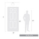 Remy One Light Flush Mount (0314-FM10 BLK-CLR)