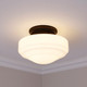 Ingalls One Light Semi-Flush Mount (0508-SF BLK-VMG)