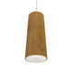 Accord Lighting - 116.09 - One Light Pendant - Conical - Louro Freijo