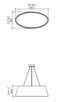 Oval LED Pendant (1218LED.47)