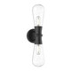 Alora - EW464002BKCB - Two Light Outdoor Wall Lantern - Marcel - Clear Bubble Glass/Textured Black