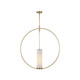 Alora - PD309130NBOP - One Light Pendant - Amor - Natural Brass/Opal Glass