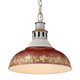 Kinsley One Light Pendant in Aged Galvanized Steel (62-0865-L AGV-RED)