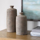 Uttermost - 18302 - Vases S/2 - Terrene - Nature With Their Earthy Tones And Stone