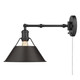 Orwell One Light Wall Sconce (3306-A1W BLK-RBZ)
