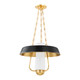 Hudson Valley - 5218-AGB/SBK - One Light Lantern - Provincetown - Aged Brass/Soft Black