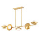 Hudson Valley - 5355-AGB - LED Island Pendant - Glimmer - Aged Brass