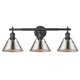Orwell Three Light Bath Vanity in Matte Black (62-3306-BA3 BLK-PW)