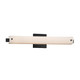 Justice Designs - FSN-8681-OPAL-MBLK - LED Linear Bath Bar - Fusion - Matte Black