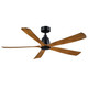 Fanimation - FPD5534BLK - 52 Ceiling Fan - Kute5 52 - Black