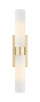 Downtown Urban Two Light Bath Vanity (617-2W-CB-G617-11WH)