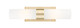 Innovations - 617-2W-CB-G617-8WH - Two Light Bath Vanity - Downtown Urban - Champagne Bronze
