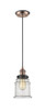 Innovations - 201CBP-ACBK-G184 - One Light Mini Pendant - Franklin Restoration - Antique Copper