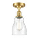 Innovations - 516-1C-SG-G394-LED - LED Semi-Flush Mount - Ballston - Satin Gold