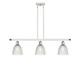 Innovations - 516-3I-WPC-G382 - Three Light Island Pendant - Ballston - White Polished Chrome