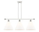 Innovations - 516-3I-WPC-GBC-121-LED - LED Island Pendant - Ballston - White Polished Chrome